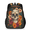 Black, variant on Adult Day of the Dead Skull Backpack, Casual Daypack with Adjustable Shoulder Straps, Helloween Flower Skull Laptop Backpack for Work Travel Outdoor