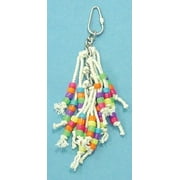 North American Pet Bird Brainers String with Beads Fun Colorful Pet Toy 7.5 inch