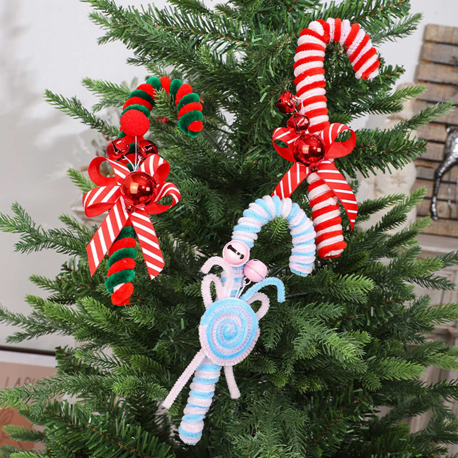 3PCS Christmas Hanging Lollipop Ornaments- Candy Ornaments for 