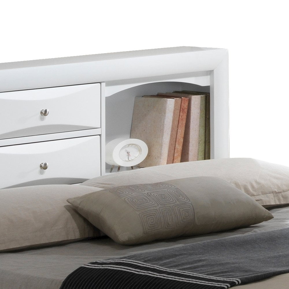 Glory Furniture Marilla King Storage Bed in White Color