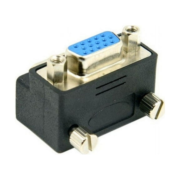 JSER 270 Degree Right Angled VGA SVGA 15pin Male To Female extension Adapter
