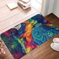 thumbnail image 4 of Yiaed Vibrant Rainbow Parrot Fantasy Print Flannel Doormat Mat Outdoor Indoor Door Mats,Welcome Matt Outdoor Front Door Mat Doormat Outdoor Mat Outdoor Mat,16"x24", 4 of 7