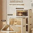 thumbnail image 3 of Toytexx Armoire de Rangement Pliable à 4 Niveaux avec Portes et Roues, 3 of 5