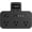 black, variant on Digital Switch Surge Protector with Time Display Screen, 6 Ac Sockets, 3 USB Ports, 2 Type-C Mobile Phone Charging Ports (White)