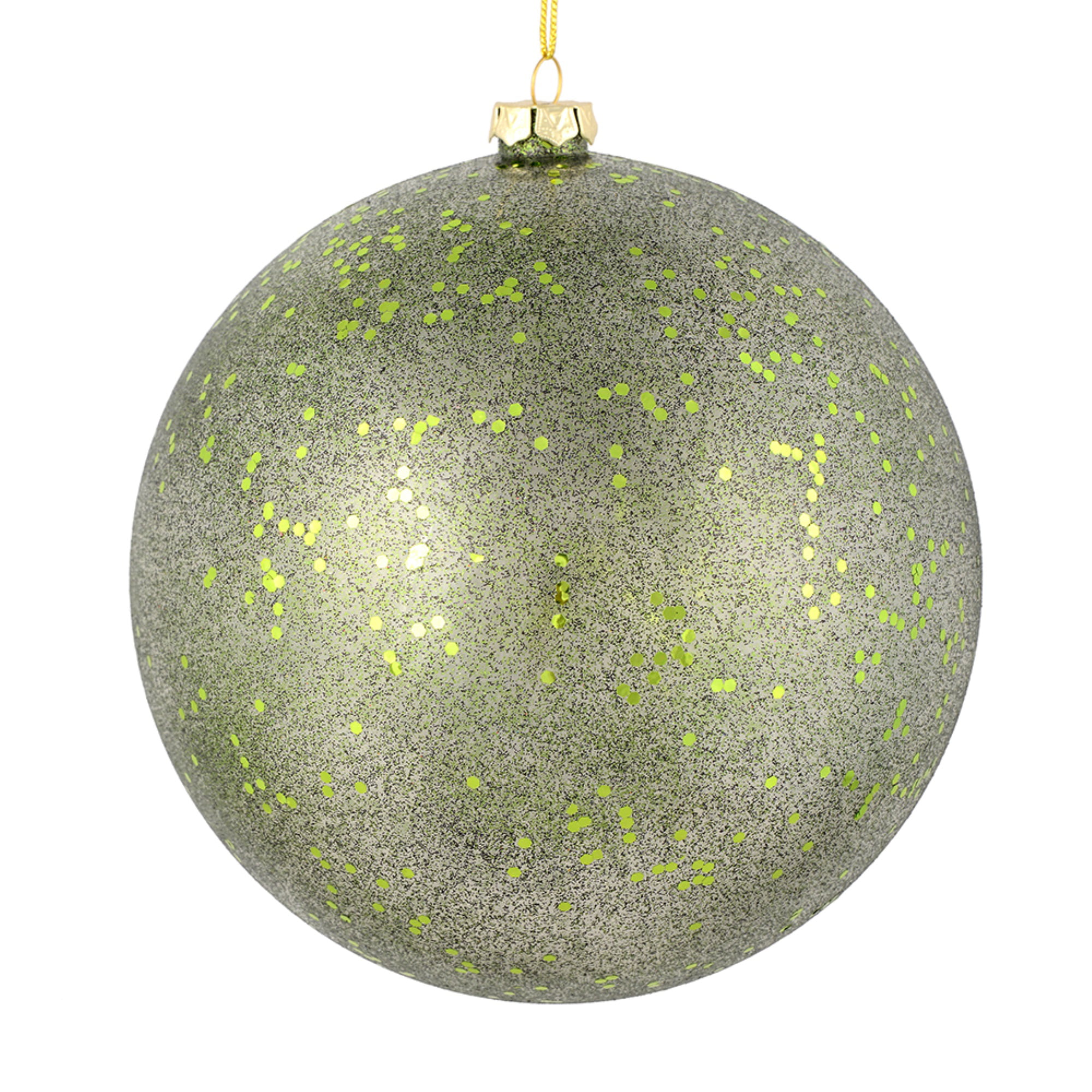 Vickerman 8 Olive Glitter Ball Ornament 