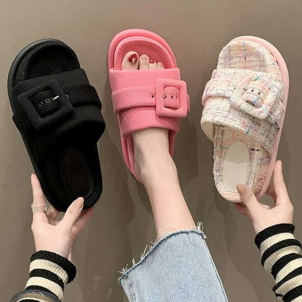 Pantoufles plates talon moyen Pantoufles la mode et