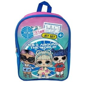 LOL Surprise 15" Backpack Jet Set Q.T. Kawaii Queen Go-Go Gurl Around The World