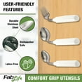 thumbnail image 4 of FabLife Comfort Grip Right handed teaspoon Adaptive Utensils, Daily Living Aid for Individuals with Weak Grip, 4 of 5