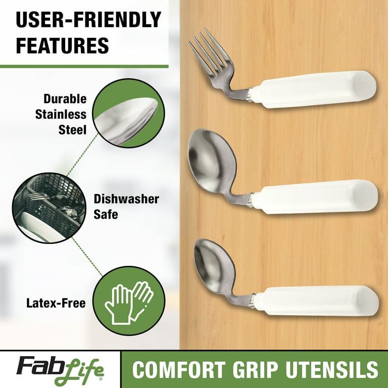 Utensil, comfort grip, 3 oz. Left handed soup spoon Utensil, comfort grip, 3 oz. Left handed soup spoon
