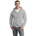 thumbnail image 2 of Hanes Men's and Big Men's Ecosmart Fleece Full Zip Hooded Jacket, up to Size 3XL, 2 of 9