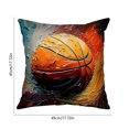 thumbnail image 3 of Fundas de cojín de lino para sofá y sala de estar – Fundas de almohada decorativas cuadradas de 45 cm con estampado de bolas, tejido de poliéster transpirable., 3 of 6