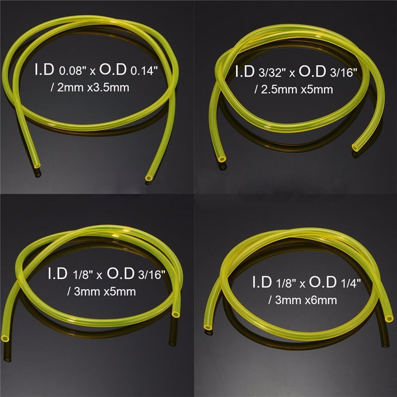 3x5mm 60CM Petrol Fuel Gas Line Pipe Hose For Trimmer Chainsaw Blower Engine 