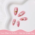 thumbnail image 3 of Wrapables 5D Embossed Festive Holiday Nail Art Decal Stickers, Self Adhesive Xmas Design (Set of 4), Winter Magic, 3 of 4