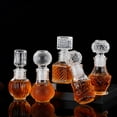 thumbnail image 5 of 1Pcs New Small Spirit Alcohol Liquor Transparent With Screw Cap Whiskey Decanter Glass Bottle Wine Bottle 05, 5 of 8