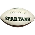 thumbnail image 2 of Michigan State Spartans Ballon de Football Brodé Pleine Grandeur, 2 of 4