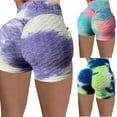 thumbnail image 2 of Tejiojio Womens Shorts Summer Clearance Women Short Multicolor Pocket Tight High Waist Elasticity Sports Yoga Pants, 2 of 8