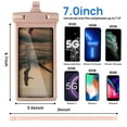 thumbnail image 2 of QUANFENG QF Waterproof Phone Pouch IPX8 Cellphone Dry Bag Underwater Beach Essentials for Water Sports, Travel- Pink, 2 of 6