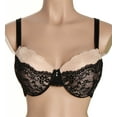 thumbnail image 3 of Women's Creme Bralee 12313 Bettina Lace Padded Underwire Bra (Nude/Black 40D), 3 of 4