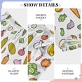thumbnail image 6 of FORMRS Boys Pajama Pants with Pockets Size 13-14Y Kids Lounge Sleep Bottoms, Green Vegetables Pattern, 6 of 8