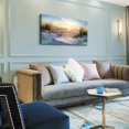 thumbnail image 4 of Aaheei Canvas Wall Art For Living Room Wall Art Decor For Bedroom Blue Ocean Beach Landscape Paintings Poster Prints Artwork Office Decorations Seascape Wall Pictures Modern Room Home Decor Works, 4 of 6
