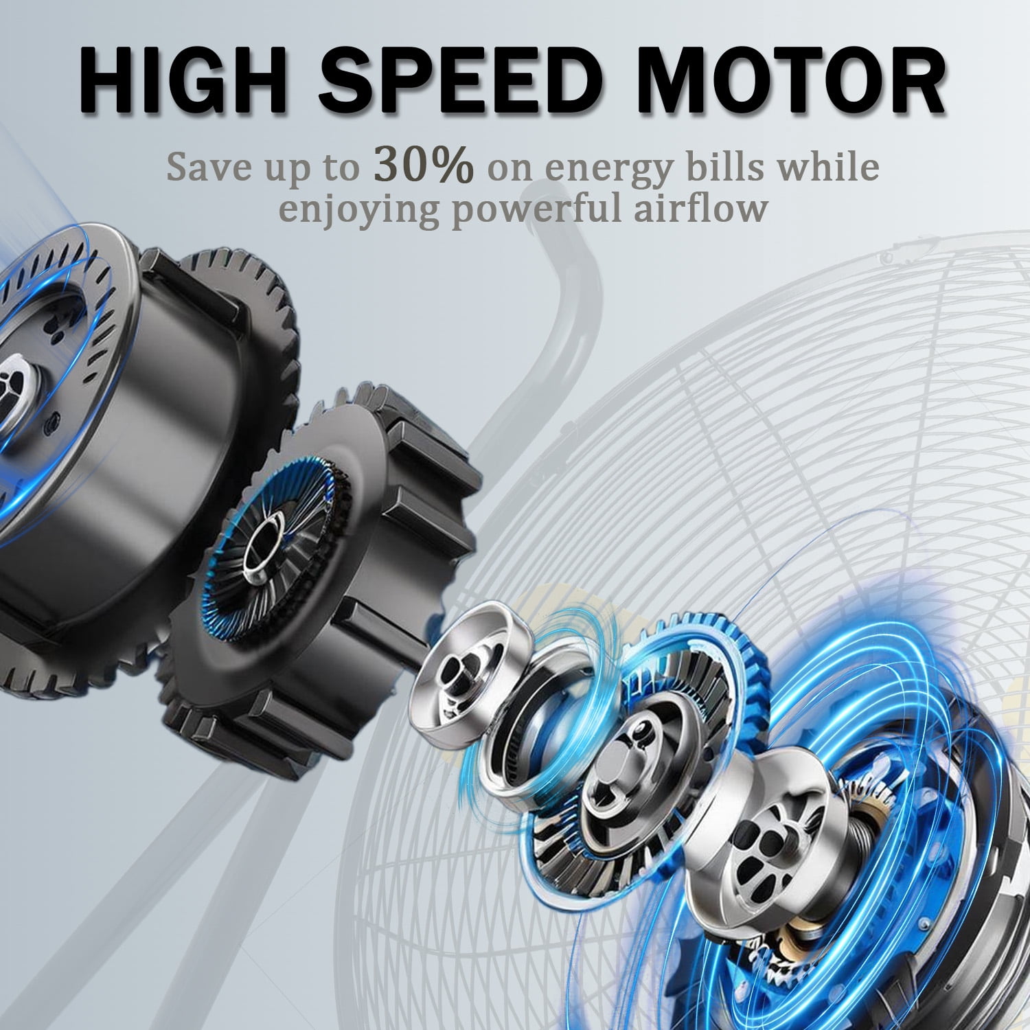 24"Industrial Fan High Velocity,Portable 24"Industrial Fan High Velocity,Portable Floor Fan with 3-Speed up to 8000CFM, Floor Fan Equipped Handle & Wheels, Ideal for Home, Garage, Indoor/Outdoor Use