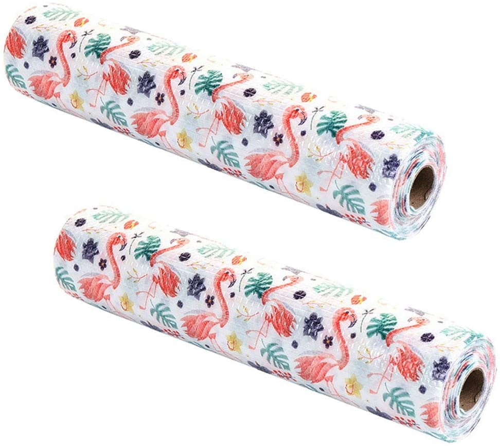 DECOME Waterproof Anti-Slip and Anti-Skid Non-Adhesive Plastic Wardrobe /  Cupboard Shelf Liner Roll / Fridge