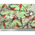 thumbnail image 2 of Soimoi polyester Crepe Fabric Boy,Surfboard And Beach Bird Print Fabric by the Yard 52 Inch Wide, 2 of 3