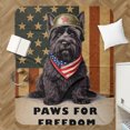 thumbnail image 4 of Freedom Paws Patriotic Scottish Terrier Vintage Memorial Day Cozy Sherpa Blanket Scottie Dog Lover Gifts Warm Soft Throw Blanket - 12006, 4 of 5
