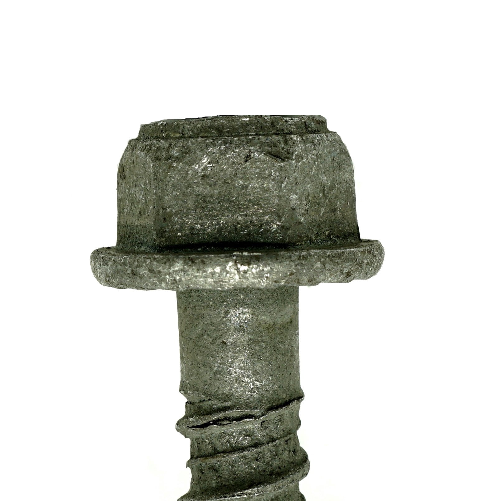 Tapcon LDT Concrete Screw, 3/8" Dia., Hex, 4" L, 410 Stainless Steel Zinc Plated, 50 PK
