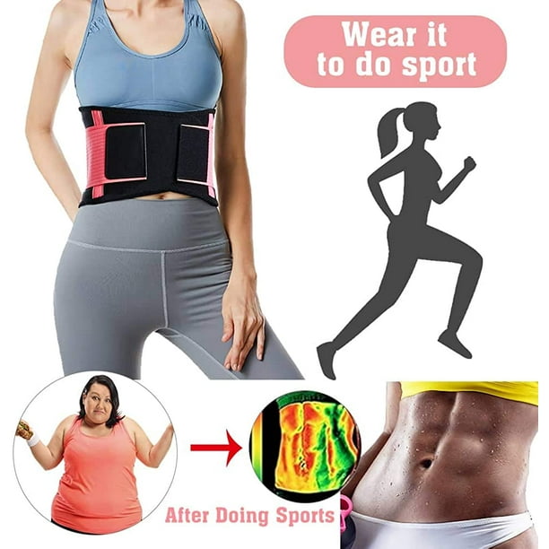 KSCD Sweat Belt for Women, Waist Trainer Sauna Belt for Workout