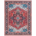 thumbnail image 2 of SAFAVIEH Tucson Medici Traditional Machine Washable Area Rug, Red/Blue, 9' x 12', 2 of 14