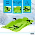 thumbnail image 2 of Superio 35" Green Downhill Snow Sled With Brakes and Poly Rope (2 Pack), 2 of 5
