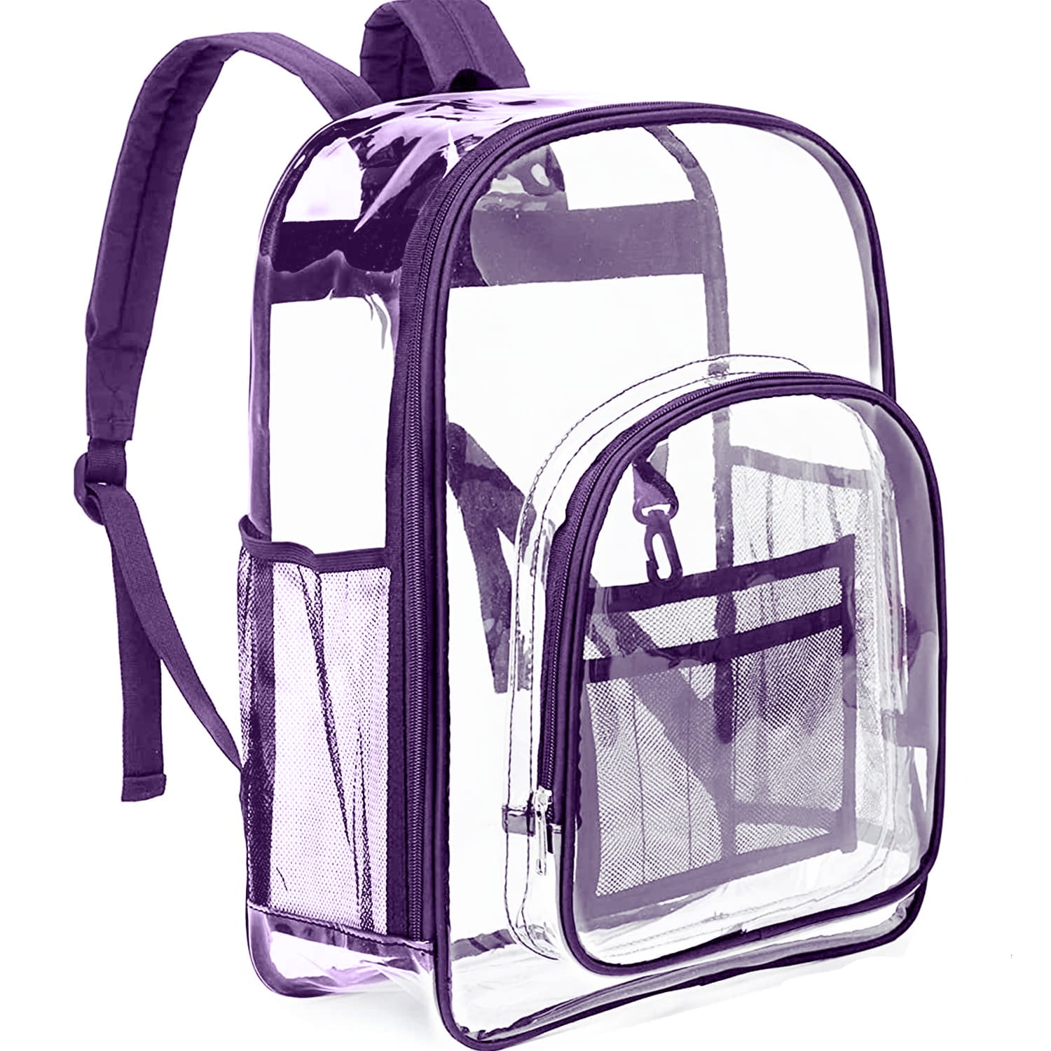 DAKIMOE Clear Backpack Heavy Duty Stadium Approved PVC Transparent