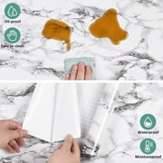 Caltero Marble Wallpaper Peel and Stick Wallpaper Black White Marble Contact Paper,24x 78.7