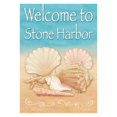 thumbnail image 1 of Toland Home Garden Welcome Shells Stone Harbor House Flag 28 by 40", 1 of 1