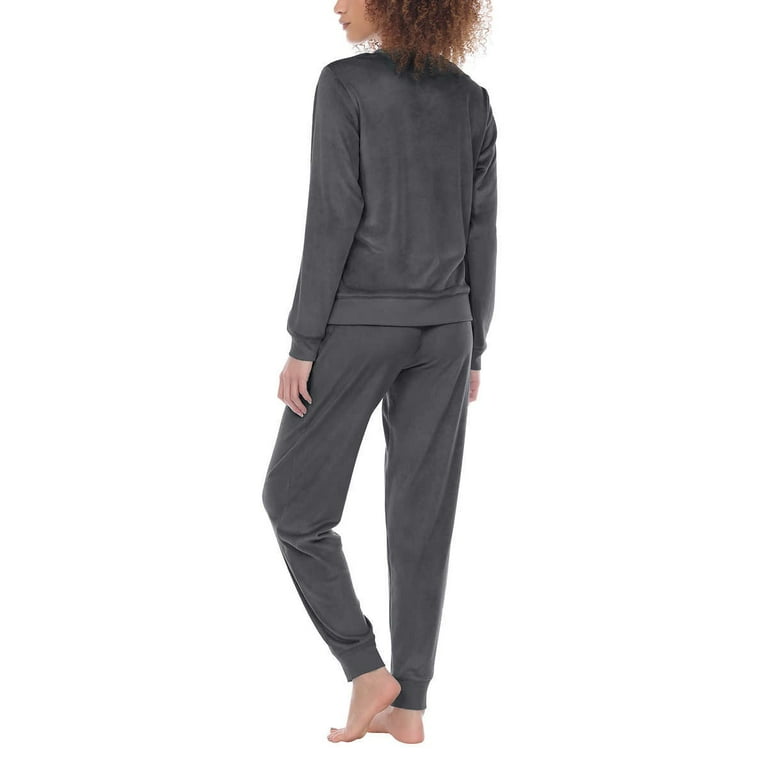 Honeydew Ladies Velour Lounge Set 1516921 Size M Gray