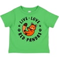 thumbnail image 3 of Inktastic Live Love Red Pandas Boys or Girls Toddler T-Shirt, 3 of 5