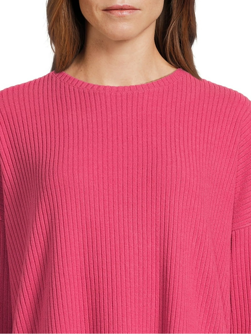 Women's Knit Long Tunic Top - Comfy Relaxed Fit Casual Tunic For Everyday Wear