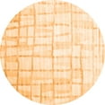 thumbnail image 1 of Ahgly Company Indoor Round Abstract Orange Contemporary Area Rugs, 5' Round, 1 of 1