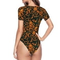 thumbnail image 4 of Easygdp Daisies Women's One-Piece Swimsuit Slim Fit Crew Neck Bodysuit Athletic Swimwear with Concealed Buckle - Large, 4 of 9