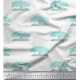 thumbnail image 1 of Soimoi Poly Georgette Fabric Tree Block Print Sewing Fabric Yard 52 Inch Wide, 1 of 3