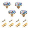 thumbnail image 2 of Ryvnso Cute Mermaid Girl Cabinet Knobs Kitchen Door Round Pulls Drawers Dresser Cupboard Knob Set of 4, 2 of 8
