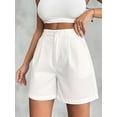 thumbnail image 4 of EMMIOL Women's High Waisted Wide Leg Denim Shorts Stretchy 2026 Summer Casual Jean Shorts with Pockets Trendy Loose Fit Y2K Streetwear, 4 of 9