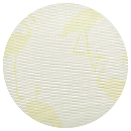 

Minimalist Crane 15.4in Diameter PVC Plate Mat Heat-Resistant and Cuttable Kitchen Decor