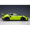 thumbnail image 4 of Porsche 911 (991.2) GT2 RS Weissach Package Acid Green with Carbon Stripes 1/18 Model Car by Autoart, 4 of 11