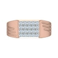 thumbnail image 3 of 1/2 Carat Men's Diamond Wedding Band Ring in 14K Rose Gold (Ring Size 9) (SI1-SI2 Clarity), 3 of 6