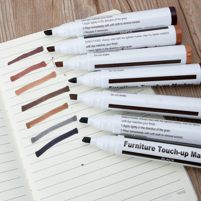 17Pcs Furniture Touch Up Kit Markers & Filler Sticks Wood Scratches Restore  Kit