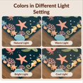 thumbnail image 7 of Design&I 5'x7' Ultra Soft Area Rug, Sea Turtle Ocean Life With Whale Crab And Marine Animal Border None Fluffy Washable Non Shedding for Bedroom Living Room Home Office, 7 of 7