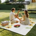 thumbnail image 4 of Yellow Daisy Flowers Outdoor Rug for Patio/Deck/Porch, Non-Slip Large Area Rug 5 x 8 Ft, Spring Summer Pastoral Garden Floral Indoor Outdoor Rugs Washable Area Rugs, Camping Rug Carpet Runner, 4 of 8
