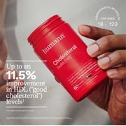Humann Cholesterol Health Daily, Aged Black Garlic Extract & Citrus Bergamot, Cholesterol, Lipid, Liver Support Supplement, 60 Capsules